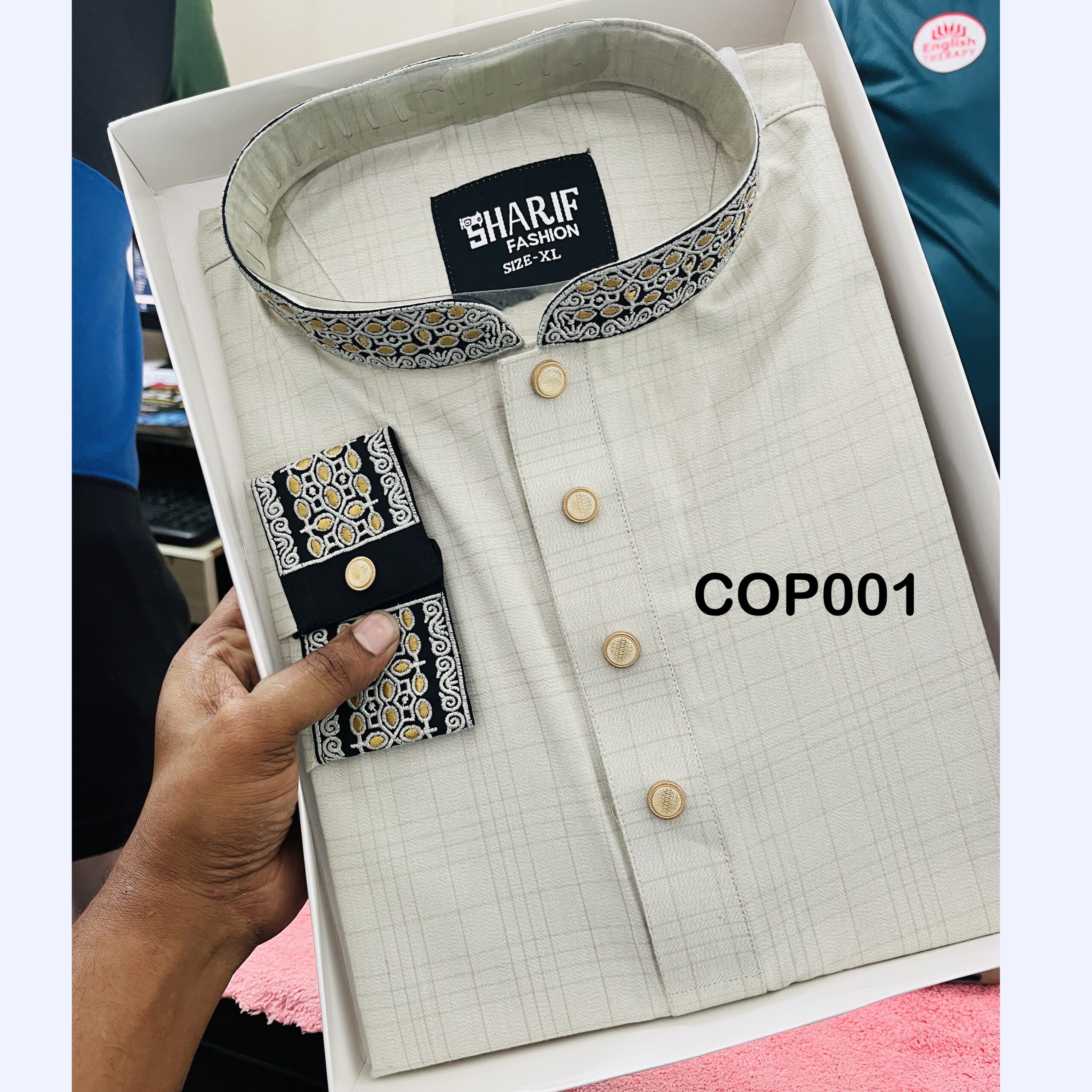 কপ হাতা সফট কটন ফেব্রিক - Image 2