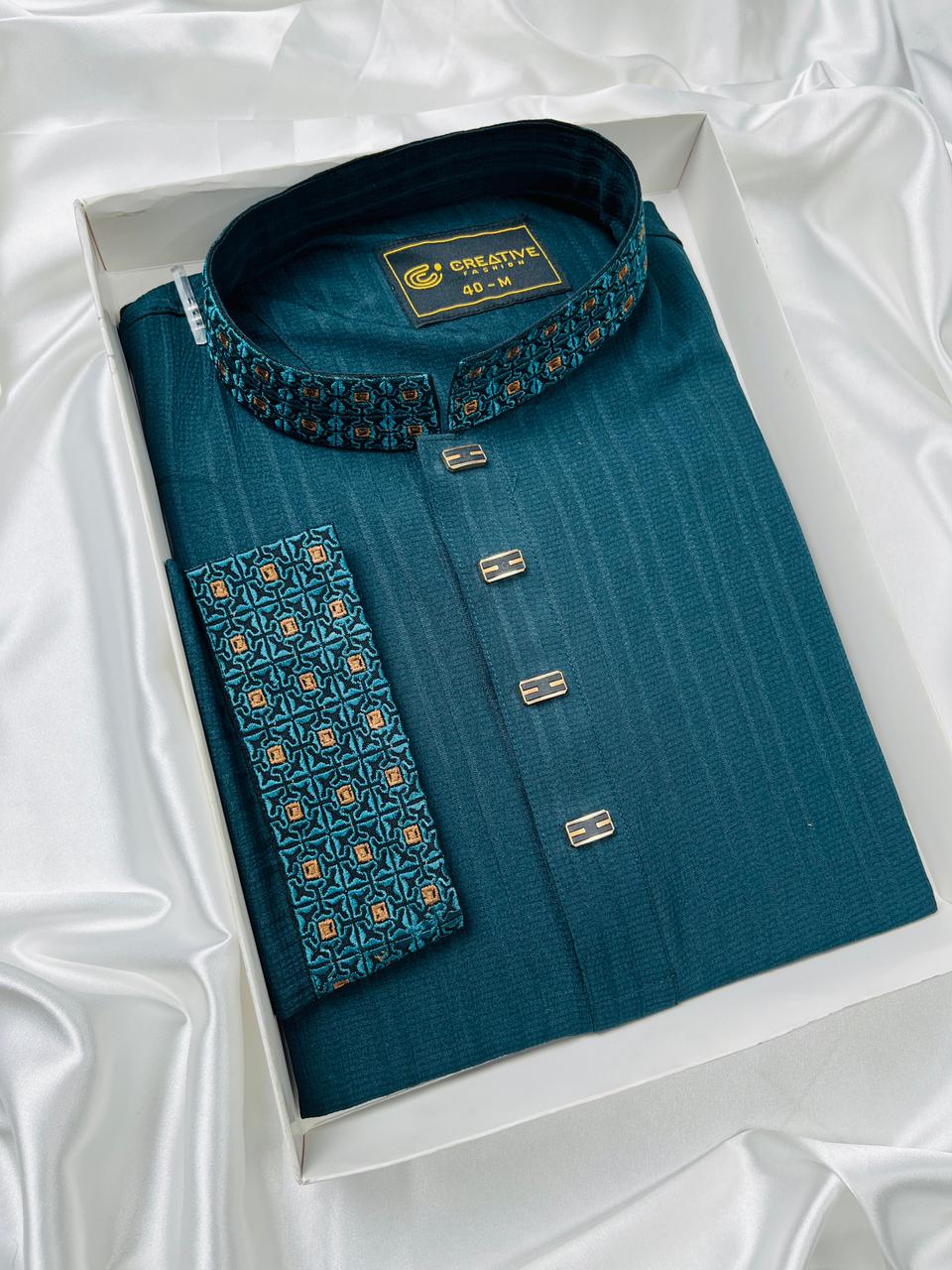 চায়না পপকন ফেব্রিক পাঞ্জাবি