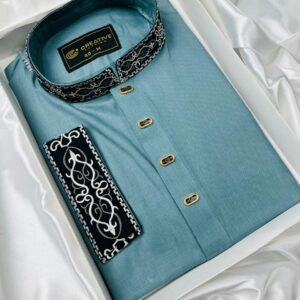 চায়না হেরিংবন ১০০% পিওর কটন পাঞ্জাবি